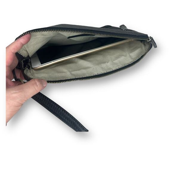 Spikes & Sparrow Tablet Case Black Buffalo Leather iPad Sleeve Zipper Bag 11x9.5 - Picture 6 of 10